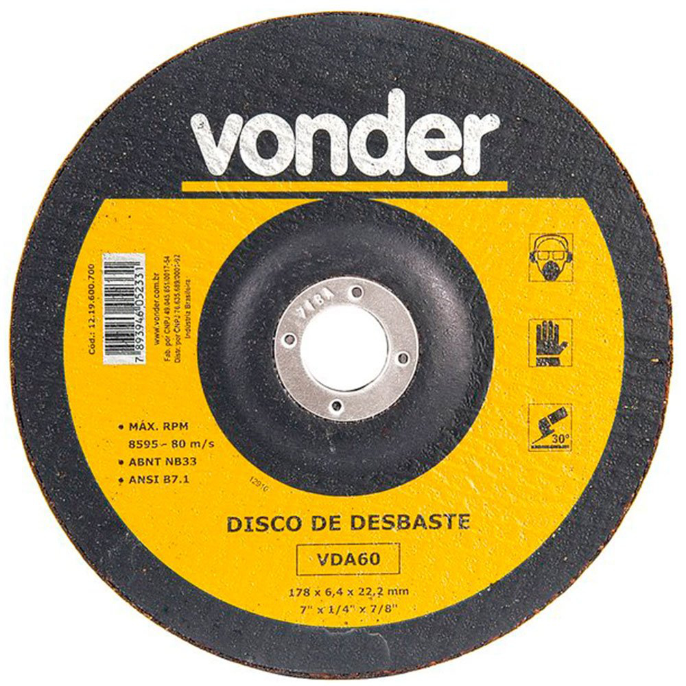 Disco de desbaste